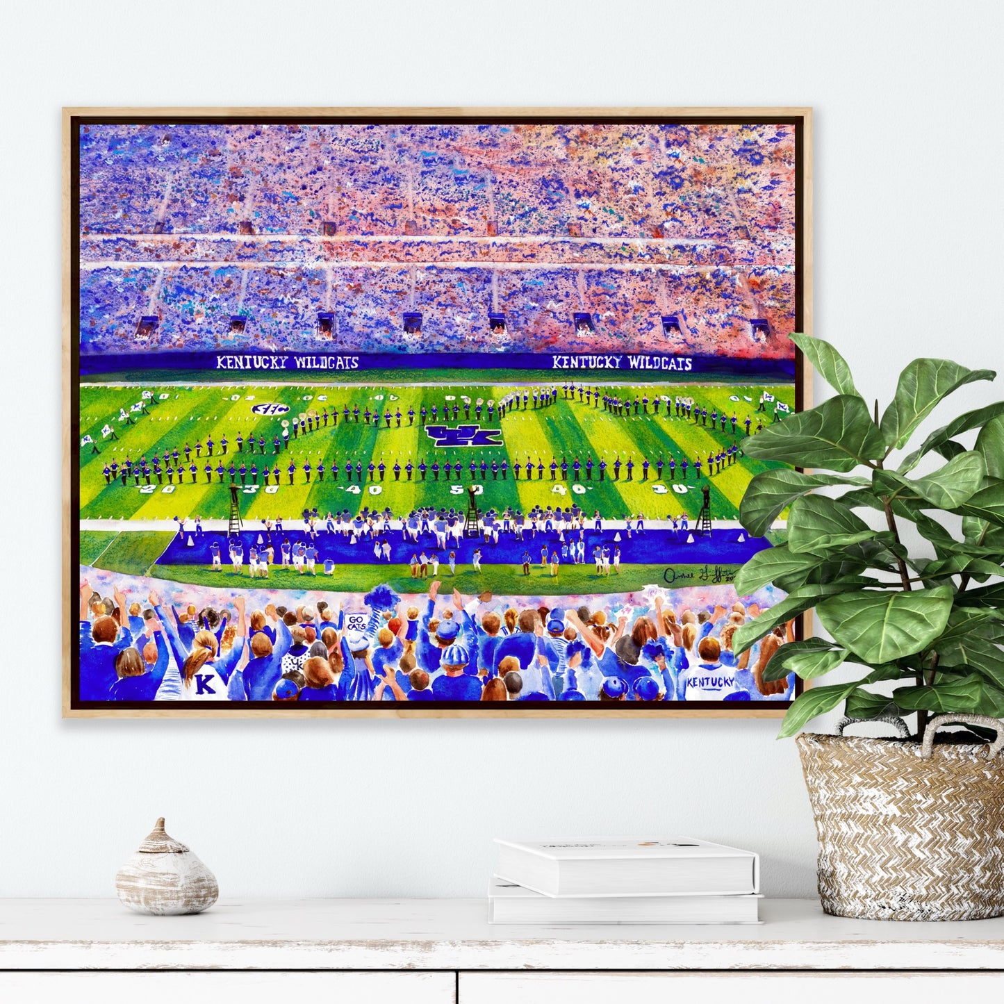 Kentucky Football, Band and Cheerleaders Art Print