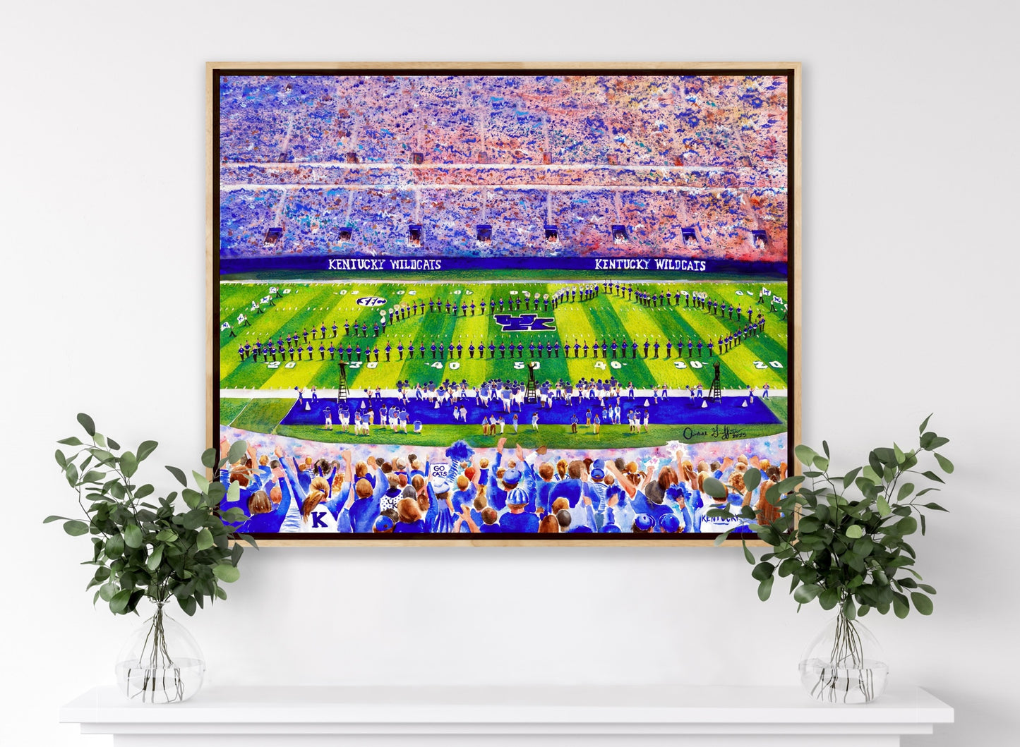 Kentucky Football, Band and Cheerleaders Art Print