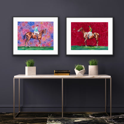 "Regret" first filly Equestrian Art Print