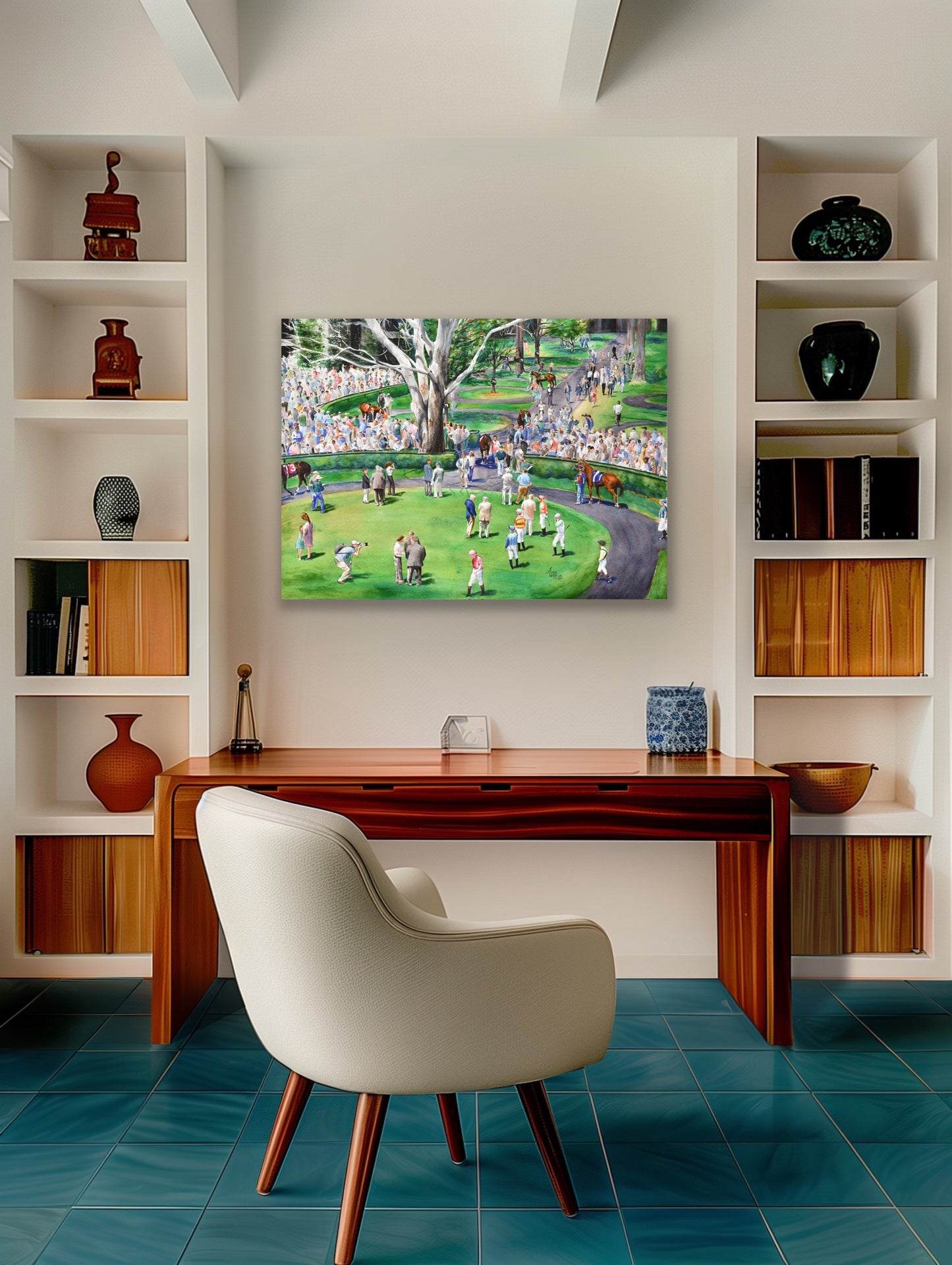 Keeneland Paddock Print