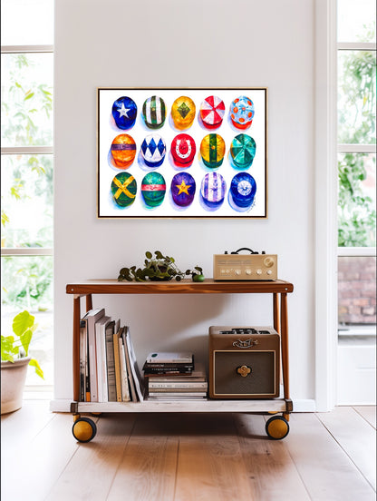 Hats Off - Modern Equestrian Print