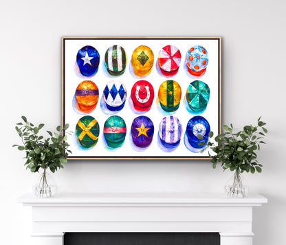 Hats Off - Modern Equestrian Print