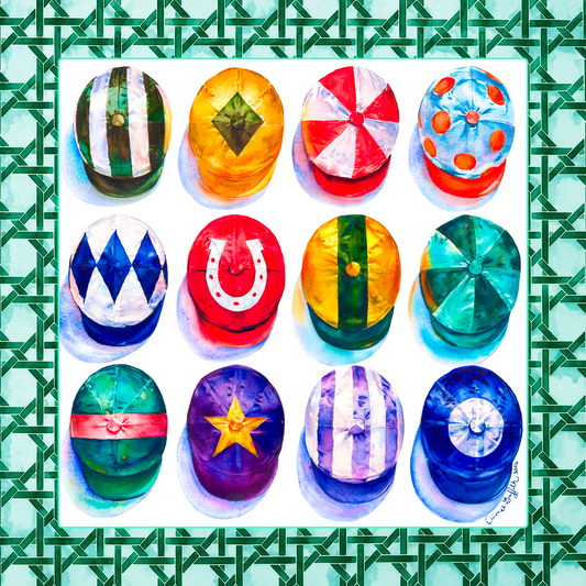 Hats Off Horse Racing Mahjong Mat
