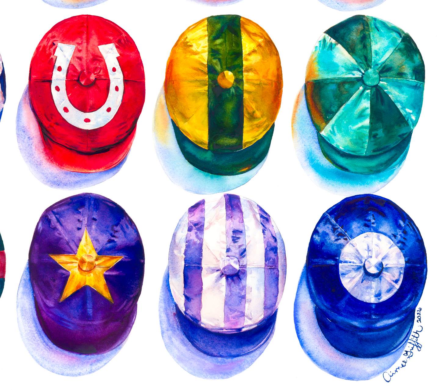 Hats Off - Modern Equestrian Print