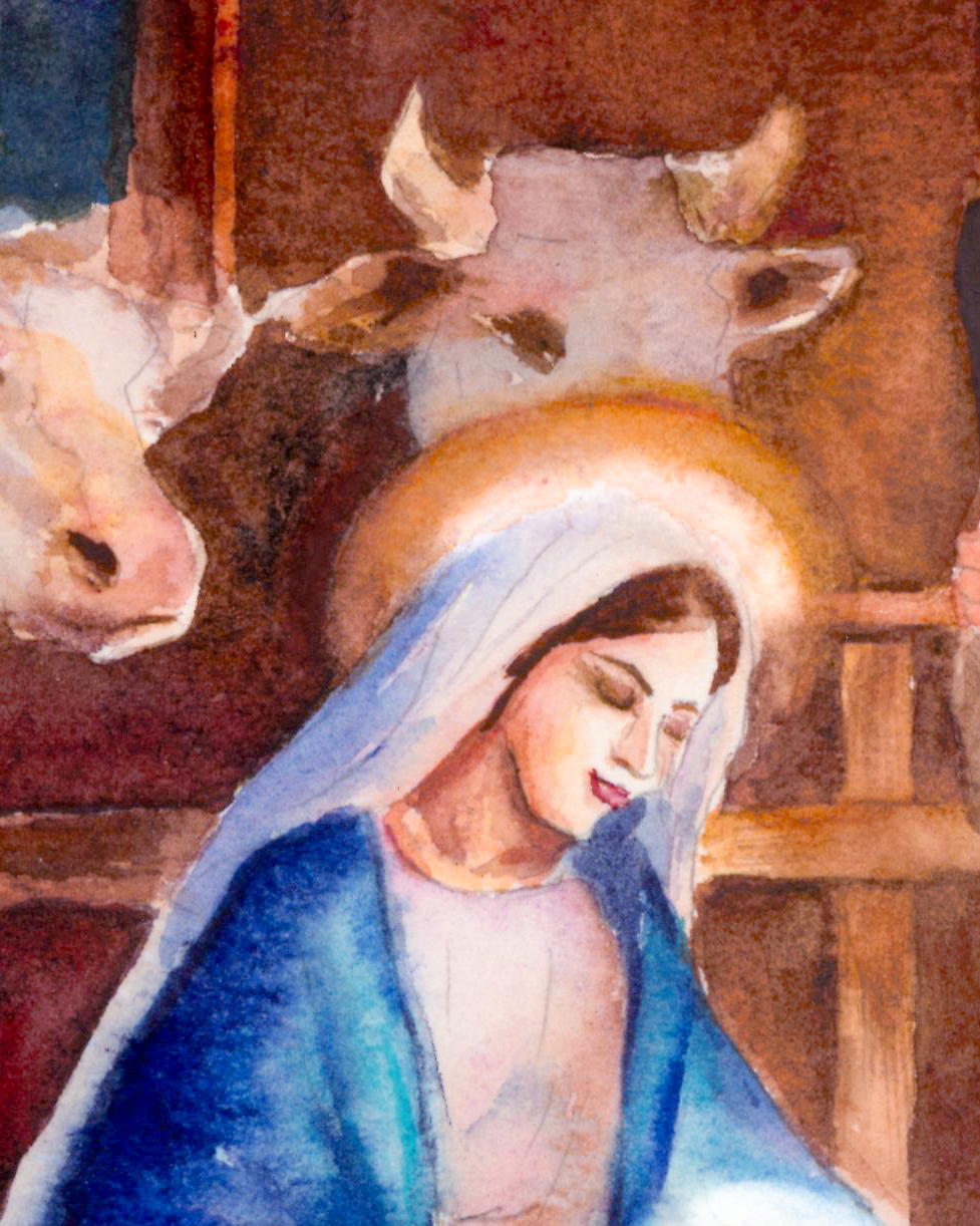 NEW! Nativity Christmas Art Print | Holy Family Watercolor | Heirloom Holiday Decor